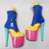 Dance Shoes 20CM/8inches PU Upper Modern Sexy Nightclub Pole High Heel Platform Women's Ankle Boots 059