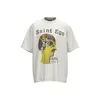 mens t shirts saint michael Washed and Worn Short Sleeve Fashion Retro Print Vintage Couple T-shirt