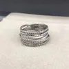 Для свадебных дизайнерских колец группы кольцо x серия вибраных золотых двойных x бриллиантовые модные модные женщины