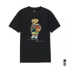 T-shirt firmata in edizione limitata Camicia estiva per amanti dello sport di moda in stile Graffiti Bear da uomo e da donna