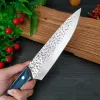 Couteaux Couteau de Chef de cuisine forgé japonais professionnel 5Cr15Mov en acier inoxydable viande poisson fruits tranche désossage boucher couperet BBQ couteaux