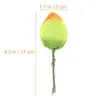 Decorative Flowers 200Pcs Artificial Single Leaf Leaves Wired Rose For Crafts Floral Arrangements Wedding Party Home Kitchen ( )