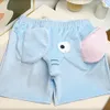 Elephant Lounge Pantaloncini da pigiama Orecchie 3D Donna Uomo Coppia Tronchi Carto Allentato Casual Peluche Pantaloncini da notte Coppia Pantaloncini da pigiama 17Wh #