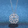 Designer Jewelry Classic Fashion Ladies Love Clover Pendant Necklace Exquisite Micro-Inlaid Lucky Jewelry Girls Anniversary Wedding Gift