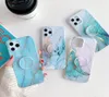 Individual Grip Holder Shockproof Hard Cover Phone Stand Marble Case for iPhone 12 mini 11 Pro XS Max XR X 7 8 Plus6505475