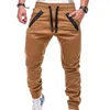 Pantalons de jogging décontractés pour hommes Pantalons de survêtement cargo minces solides Pantalons multi-poches pour hommes Nouveaux vêtements de sport pour hommes Hip Hop Harem Pantalons crayon q8C1 #