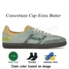 2024 Designer OG Wales Bonner Handbal Spezial Casual Schoenen Heren Dames Pony Luipaard Roze Fluweel Zwart Gum Vegan Monogrammen Consortium Roze Foam Runner Trainers