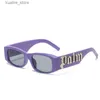 Lunettes de soleil Mode petit cadre hommes et femmes lunettes de soleil rétro petit cadre femmes lunettes de soleil hip-hop rue tir hommes UV400 L240322