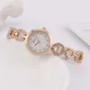 Nueva moda Diamond Heart Confession Ladies Quartz Women's Watch Middle School Student Bracelet