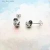 Boucles d'oreilles Charm Penguin avec boucles d'oreilles en pierre blanche style européen bijoux à la mode cadeau mignon pour les femmes 925 sterling silverC24326