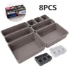 Cassetti 8 pz/set Cassetti Regolabili Organizer Box Vassoi Make Up Cosmetici Articoli vari Divisori Titolare Cucina Bagno Armadio Portagioie