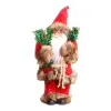 Miniatyrer julplyschleksaker 12 tum simulering Santa figur Standing Doll Holiday Party Ornament