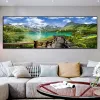 Stitch Natural Scenery Lake Diamond Painting Large Size Scenic Mountains Forests Mosaic Embroidery Diy Full Rhinestone Picture AA4790