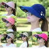 12 Style Womens Summer Hats قابلة للطي قبعة أشعة الشمس UV Protect Floppy Cappy Beach Hat في الهواء الطلق DC365