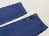 Denim Pantalon Asymétrique Unisexe Casual Droite Bleu Wed Design Nouveautés Jeans Confortables Usure Quotidienne Turn-Over Taille d3Ic #