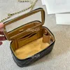 17CM Luxe 8 Couleur Or Boule Maquillage Sac Femmes Mini Designer Portefeuille Avec Miroir Or Matériel Chaîne Réglable De Luxe Sac À Main Shopping Embrayage Porte-Monnaie Pochette