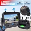 Wireless reverse camera complete set with magnetic suction charging rear view car camera blind spot car display imaging system