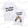 T-shirts voor heren Cool Rapper Anuel AA Mannen Dames T-shirt Oversized katoen Hiphop Korte Slve Grafische T-shirt Strtwear T Trend Kleding Tops T240325