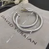 21ss dy desginer David Yurma Jewelry 최고의 품질 귀걸이 단순하고 우아한 인기있는 꼬인 로프 패션 반지 David Earring Punk Jewelry Band Fashion David 923