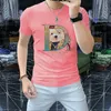 Polo de luxe pour hommes, haut tendance pour hommes, t-shirt à manches courtes, loisirs d'été, t-shirts de sport, noir et blanc, taille asiatique M-5XL