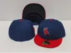 2024 Unisex-Baseball-Mütze, königsblau, gemischte Bestellgröße, geschlossen, flache Bill-Basis, Ball-Snapback-Kappen, Knochen, Chapeau, rosa Krempe