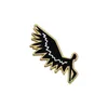 Black White Demon Angel Wings Enamel Pins Custom Brosches Lapel Badges Punk Gothic TV Series Jewelry Gift for Kids Friends