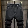 Svarta jeans för män harembyxor Löst fit baggy byxor avsmalnande streetwear herrkläder denim byxor 2023 Nya ankomst Q2LH#