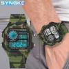 Synok cyfrowy zegarek mody kamuflaż Wodoodporne zegarki wojskowe zegarki na zegarku Relogio Masculino 220530282o
