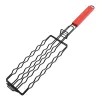 Forks BBQ Tools Nonstick Grilling Basket i stal nierdzewna Hot Dog Forks