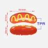 Игрушки TPR Clean Tooth Собака Игрушка Хот-Дог Открытый Дрессировка Домашних Писков Игрушки Жареные Колбаски