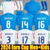 Italië voetbaltruien Italiaans 2024 Euro Cup Nationaal Team Italys Retro Baggio Italia Jersey Verratti Chiesa Vintage Jorginho voetbalshirt Barella Maldini Kids Kit