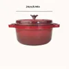 1pc Pot de four en fonte épaissi en fonte en fonte - ustensiles de cuisine polyvalente pour cuisinière à gaz et cuisinière à induction