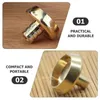 Candle Holders 5 Pcs Backflow Incense Base Living Room Decor Metal Censer Holder Bedroom Decoration Rack Brass Trays