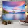 Tapissries Lonely Tree Under Purple Sunset Tapestry Bohemian Dorm Room Essentials Bedroom Decoration Wall Mural Tapiz