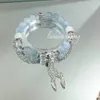 Chinesisches Schmetterlings -Perlenarmband, gleicher Stil wie ein Eindruck von Frauen, leichter Luxus, kleines und mittelgroßes Temperamentpaar Armband, bester Freund Geschenk