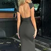 Grundläggande casual klänningar darlingaga streetwear backless smal elegant lång klänning mode grundläggande helgdagar sommar kvinnor klänningar bodycon party solid outfitsc24315