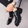 Chaussures habillées hommes formels décontractés à lacets Oxfords britanniques hommes d'affaires