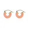 Stud French Cherry Blossom Pink Resin Earrings Female Summer Niche Design High-End U-Shaped Ins Fashion Sweet All-Match Jewelry Drop D Otwed