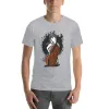 Licorne joue de la contrebasse musique T-shirt hauts mignons vêtements esthétiques hommes T-shirt A4Gi #