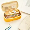 Kosmetiska väskor Pocket Pen Pencil Case Fold Stationery Objekt Förvaringsväska Arrangör för resestudentskola Make Up
