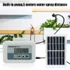 Kits Smart Timer Sistema de Irrigação Potted Gotejamento Polvilhando Bomba Dupla Energia Solar Dispositivo de Rega Automático Jardim Gotejador