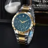 Luxury Tissotity PRX Automatiska klockor Högkvalitativ kvarts Sky Mens Multi Function Three Eye Work Hot Selling Blue Light Glass Watch With Steel Band