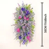 1PC, Symulacja Spring Butterfly Bow Flower Tree, Outdoor Courtyard Door Decoring Dekoracja, Perfect Home Decoration and Holiday Gift, 19 -calowa fioletowa