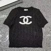 Summer New Women's Knits Tees Sweaters Luxury Brands Women CC Designer Knits T-shirts Fit 85-130 lb