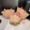 Модная тканая сумка-тоут, пляжная сумка, женские сумки, дизайнерская сумка CE, сумки подмышки с вышивкой, сумка для покупок большой емкости