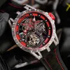 Zegarki dla mężczyzn Excalibur Watch Luksusowe mechaniczne łączy siłę z pięknem kolorowe Collocation Geneva zegarki marki na rękę