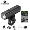 ROCKBROS vélo lumière 1000LM 4500mAh vélo lumière IPX6 lampe de poche en aluminium lampe avant type-c charge cyclisme sur route point culminant 240322