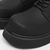 Casual schoenen van hoge kwaliteit 2024 lente Britse straatstijl echt leer in hoogte toenemend voor heren zwarte hombre dagelijkse kleding
