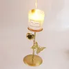 Candle Holders Butterfly Holder Iron Candlestick Desktop Ornaments Wedding Stand