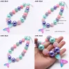 Colliers de perles Mticolor Design Kid Chunky Collier 20mm Perle Pendentif Bubblegum Enfants Bijoux Pour Les Filles En Bas Âge Drop Livraison Ot2Nr